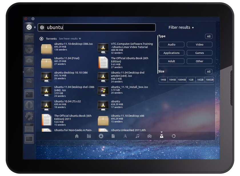 Tablet corriendo Ubuntu Linux